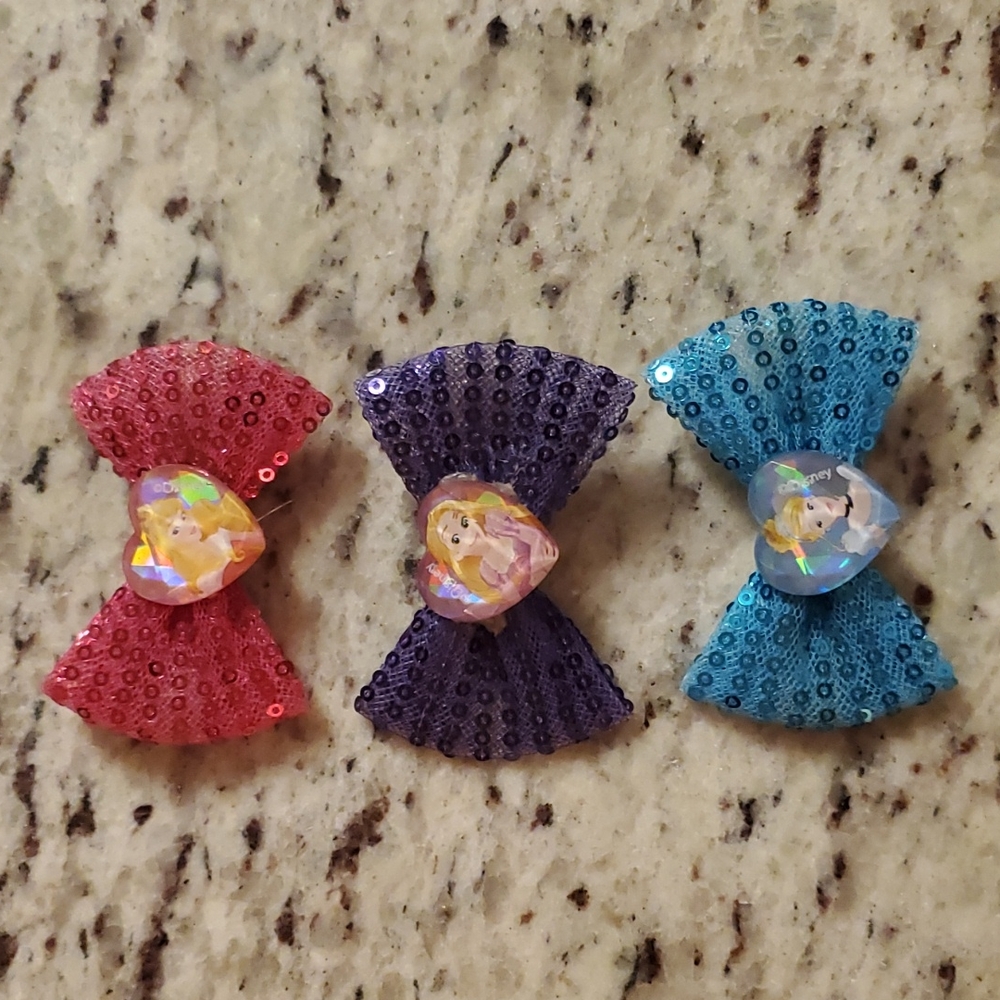 🦋5/$15 Disney Princess Hairbows